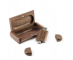 128 Gb medinis Usb atmintukas (usb-c 3.0/3.2) su graviravimu