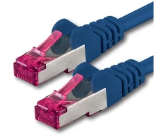 Modemas 1attack.de 0.5 m - Mėlyna - 1 vienetas - Tinklo kabelis Cat6a (10gb/s) S-ftp Cat 6a Lan kabelis - Ghmt sertifikuotas Pimf 500 Mhz Cat5 Cat5e Cat6 Cat6a Cat7 skirtas jungikliui, maršrutizatoriui, modemui, internetui