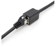 1attack.de 618302 Cat7 Cat.7 ilgintuvas - 1m - ethernet kabelis Lankabel tinklo kabelis 10 Gb/s (rj45) Cat6a kištukinis lizdas 10 vienetų - juodas