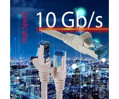 1Attackde Cat 6a tinklo kabelis 10gbps, 1m, Sftp, Pimf, mėlynas