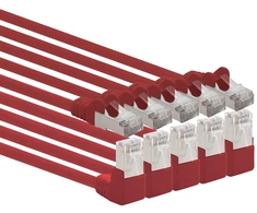 1attack.de Cat.6 tinklo pataisos kabelis (sftp Pimf) 1000mbit/s Rj 45, 90 laipsnių kampo jungtis, suderinama su Cat5 Cat5e Cat6 Cat6a Cat7 Cat7a Cat8