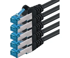 1Attackde Cat6a tinklo kabelis 10m, Sftp, Pimf, 500mhz, 5 vnt.