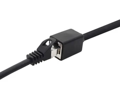 1Attackde Cat7 tinklo kabelio prailgintuvas 10m, juodas, Rj45 jungtys