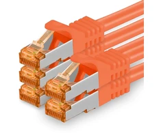 1attack.de Cat.7 tinklo kabelis Cat7 ethernet kabelis Patch kabelis tinklo Lan kabelis Cat.7 neapdorotas kabelis 10 Gb/s (sftp Pimf Lszh) rinkinys su Rj45 jungtimi Cat.6a