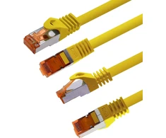 1attack.de Cat.7 tinklo kabelis Cat7 ethernet kabelis patch kabelis tinklo Lan kabelis Cat.7 neapdorotas kabelis 10 gb/s (sftp pimf lszh) rinkinys su rj45 jungtimi cat.6a