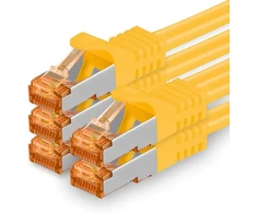 1attack.de Cat.7 tinklo kabelis Cat7 ethernet kabelis patch kabelis tinklo Lan kabelis Cat.7 neapdorotas kabelis 10 Gb/s (sftp Pimf Lszh) rinkinys su Rj45 jungtimi Cat.6a