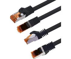 1attack.de Cat.7 tinklo kabelis Cat7 ethernet kabelis patch kabelis tinklo Lan kabelis Cat.7 neapdorotas kabelis 10 gb/s (sftp pimf lszh) rinkinys su rj45 jungtimi cat.6a