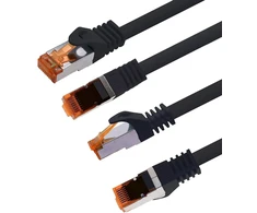 1attack.de Cat.7 tinklo kabelis Cat7 ethernet kabelis patch kabelis tinklo lan kabelis Cat.7 neapdorotas kabelis 10 gb/s (sftp pimf lszh) rinkinys su rj45 jungtimi cat.6a