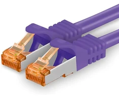1attack.de Cat.7 tinklo kabelis Cat7 ethernet kabelis patch kabelis tinklo Lan kabelis Cat.7 neapdorotas kabelis 10 gb/s (sftp pimf lszh) rinkinys su rj45 jungtimi cat.6a