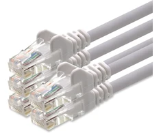 1Attackde Lan tinklo kabelis Cat.5, 3m, baltas
