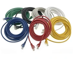 1conn - 0,25 m tinklo kabelis, ethernet, lan ir patch kabelis maksimaliam interneto greičiui ir jungia visus įrenginius su rj 45 lizdu, 7 spalvos - 7 vnt.