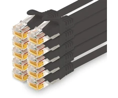 1conn - 0,25 m tinklo kabelis, ethernet, lan ir patch kabelis maksimaliam interneto greičiui ir jungia visus įrenginius su rj 45 lizdu, juodas - 10 vnt.