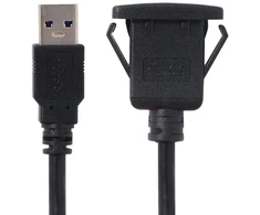1m atsparus vandeniui vieno usb 3.0 prailginimo fiksatoriaus tipo automobilinis aux kabelis prietaisų skydeliui