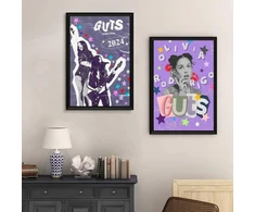 2 dalių sienų dekoras Olivia Anime Rodrigo drobės plakatas sienų dekoras drobės plakatas kambario dekoratyvinis estetinis plakato atspaudas dekoras plakatas 30x45cm stilius