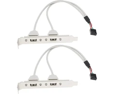 2 prievadų Usb A lizdų plokštės adapteris, 30 cm