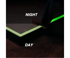 2 ritinėliai fluorescencinės juostos 5m x 20mm šviesos juosta žymėjimo juosta fosforo juosta šviesos vandeniui atspari šviesos juosta įspėjamoji juosta scenos reikmenys (žalia ir oranžinė)