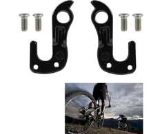 2 vnt. derailleur pakaba Cube Aim Sl # 10148, mech derailleur pakaba dviračio galinis kabliukas, metalinis galinis derailleur kabliukas, suderinamas su Cube galiniu derailleur, lengvas montavimas, juoda, su