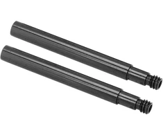 2 x 60 mm dviračio presta ventilio prailgintuvas aliuminio lydinio plento dviračio vidinės padangos ventilių prailginimas (juodas)