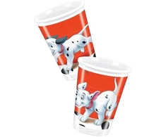 200 ml plastikinės stiklinės Disney 101 Dalmatians, 8 vnt.