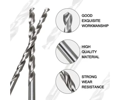 200 mm ilgio medžio grąžtų rinkinys, 8 vnt., spiraliniai grąžtai su tiesiu kotu, 4 mm - 10 mm Hss metalo grąžtas ilgiems medžio, plastiko gręžimui, 4 mm / 4,2 mm / 4,5 mm / 5 mm / 5,2 mm / 6 mm / 8 mm / 10 mm