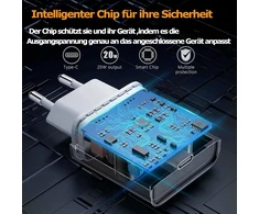 20w Usb-c Įkroviklis, Maitinimo Adapteris Baltas