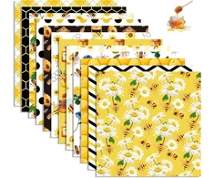 24 lapų bičių rašto scrapbooking popierius, 12 dizainų dvipusis medaus bičių dekoratyvinis popierius scrapbooking amatų popierius, 30,5 x 30,5 cm amatų reikmenys atvirukų gamybai scrapbooking amatų popierius medaus bitės