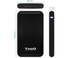 2.5" sata išorinis standžiojo disko dėklas, skirtas 9.5 mm sata standiesiems diskams su usb 3.1 gen 1 prievadu, užtikrina greitus ir saugius perkėlimus, juodas dizainas suteikia elegantiškumo