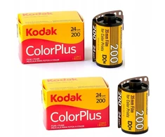 2x Kodak Colorplus 200/24 35mm spalvos juosta fotoaparatams atostogoms, renginiams
