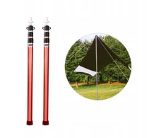 2x reguliuojami palapinės stulpai aliuminio lydinio strypai 90-230cm