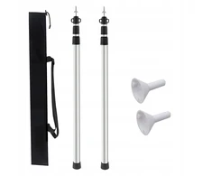 2x reguliuojami palapinės stulpai aliuminio lydinio strypai palapinei 90-230cm