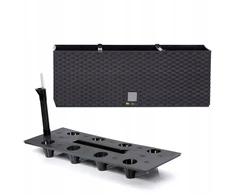 2x Savidrėkinės balkono vazonai Rato Case 50cm Antracito