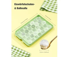 3 ice cube tray ball rinkinių su dangteliu ir ice cube box, 99 vienetams 2.2 cm apvalių ledo kubelių, be bpa ice cube tray, apvalus ice cube tray kokteiliams ir viskiui