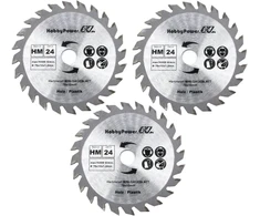 3 pjūklų diskai 76 x 10 mm akumuliatoriniam rankiniam pjūklui 12 V 10.8 V, tinkami bosch metabo milwaukee mini rankiniams pjūklams, įleidžiamam pjūklui