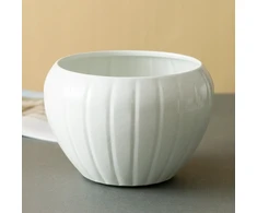 3 vnt. Pot Marbi metalinis baltas
