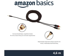 3.5mm į 2x Rca Audio Kabelis, 4.57 m