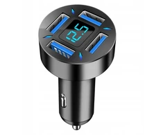 36w 4 prievadų Usb Pd greitas automobilinis įkroviklis 12v 24v 3.1a ekranas