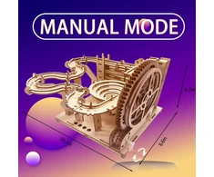 3d medinis galvosūkis Marble Run suaugusiems, rankomis valdomas mechaninis galvosūkio modelio rinkinys, medžio amatai vaikams nuo 15 metų