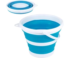 3l sulankstomas kibiras, 3l sulankstomas kibiras, valymo kibiras, sulankstomas, smėlio pilies paplūdimio kibiras, vietą taupantis, sulankstomas vandens kibiras žvejybai lauke, smėlio dėžė, stovyklavimo kibiras (mėlynas)