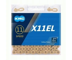 3M Dviračio grandinė 11 pav. Kmc X11el Ti-n Gold 118 grandžių Box auksinė