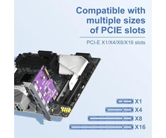4 prievadų Usb 3.0 Pcie pagrindinės plokštės išplėtimo adapteris, palaikantis Windows/linux