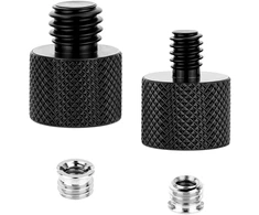 4 vnt. sriegių adapterių rinkinys nuo 3/8 colio iki 1/4 colio trikojo adapteris aliuminio lydinio trikojo sriegio adapteris sraigtinis adapteris nuo 1/4 colio iki 3/8 colio adapteris, skirtas kamerai, garsiakalbiui, trikojui, mikrofono stovui, kamerai