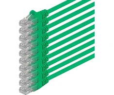 5 m cat 6 ethernet kabelis gigabit rj45 lan patch cord, suderinamas su internetu, maršrutizatoriumi, modemu, smart tv, pc ir nešiojamojo kompiuterio jungikliu, modemu, žalias - 10 vienetų - 5 m