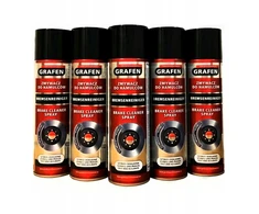 5x stabdžių valiklis - riebalų šalinimo priemonė - Grafenas 500ml purškiklis - Brake Cleaner
