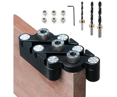 6/8/10 mm gręžimo šablonas, savaime centruojantis 3-in-1 perforavimo lokatorius, kaištinis šablonų rinkinys medienos apdirbimui, gręžimo kreiptuvas, medinių kaiščių perforavimo lokatorius dailidės įrankiai medienos apdirbimui