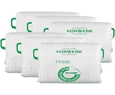 6 originalių premium klasės Fp200 filtrų maišelių pakuotė, skirta Kobold Vk200/vk220 S