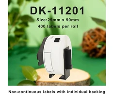 6 Ritiniai Dk-11201 Adresų Etikečių Brother 29x90mm 2400 vnt.