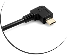 A123 Systems, Inc System-s 56972317 Otg Host Usb 3.1 Type C 90° kampu prijungtas Usb jungtis į Micro Usb Male 90 laipsnių kampu adapterio kabelį, 26 cm