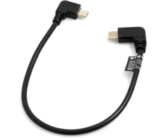 A123 Systems, Inc System-s 56972317 Otg Host Usb 3.1 Type C 90° kampu prijungtas Usb jungtis į Micro Usb Male 90 laipsnių kampu adapterio kabelį, 26 cm