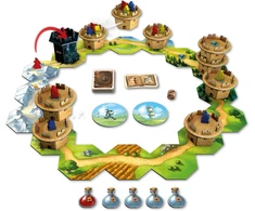 AbacusSpiele Creativamente Wandering Towers žaidimas dėžutėje
