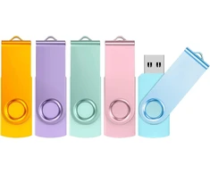 Ablaze usb atmintinė 4 gb, 5 vnt. pakuotė, metalinė atmintinė įvairiaspalvė, pasukamos usb atmintinės, 5 vnt. pakuotė, didelės spartos usb 2.0 atmintinė